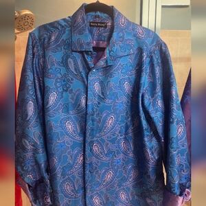 Men's Blue Dress Shirt
